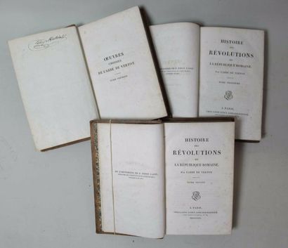 null ABBE DE VERTOT "Histoire des Révolutions de la République Romaine" Trois volumes...