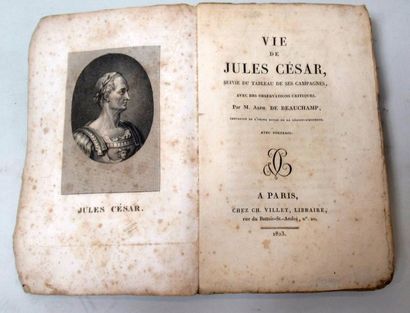 null M. ALPHONSE DE BEAUCHAMP "Vie de Jules César suivie du tableau de ses campagnes,...