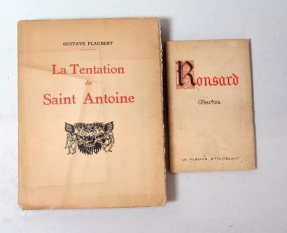 null * GUSTAVE FLAUBERT "La Tentation de Saint Antoine" Un volume broché in-4 - Edition...