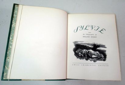 null GERARD DE NERVAL "Sylvie - Souvenirs du Valois" Un volume relié in-8 avec lithographies...