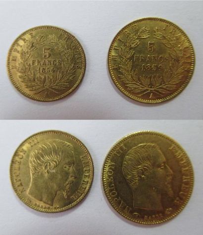 null Pièce de 5 Francs or Napoléon III Petite pièce de 5 Francs or Napoléon III 