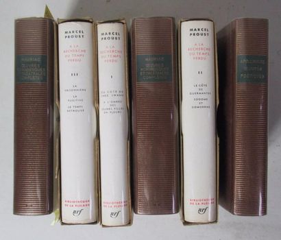 null BIBLIOTHEQUE DE LA PLEIADE - 6 volumes reliés édition NRF dont : Marcel PROUST...