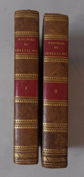 null M.P.F. TISSOT "Discours du Général Foy précédé d'une notice biographique" Deux...