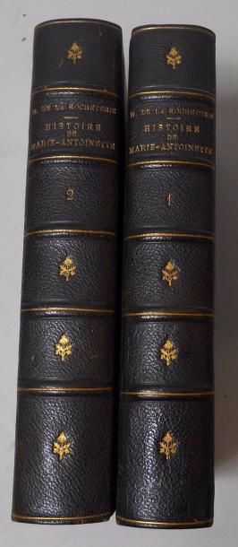 null Maxime DE LA ROCHETERIE "Histoire de Marie-Antoinette (1755-1793)" Deux volumes...