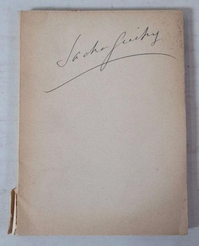 null "Sacha GUITRY" Un volume broché - Premier plat de couverture signé par l'auteur...