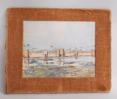 Maurice DIETERLEN (XXe)"Marrakech" Aquarelle sur papier signée en bas à droite -...