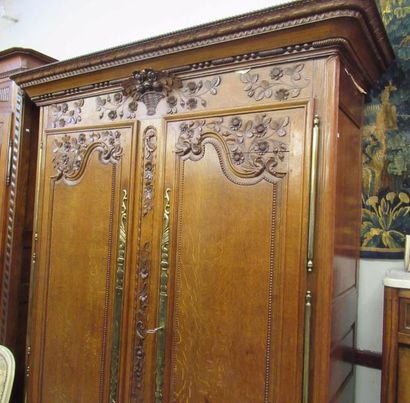 Armoire Normande. XIXe siècle - 230 x 150 x 60 cm null