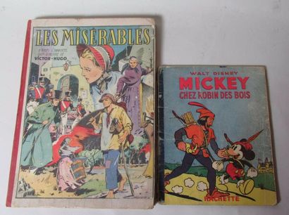 null Les Misérables (René Giffey) 1952 + Michey chez Robin des Bois 1950 Hachette...