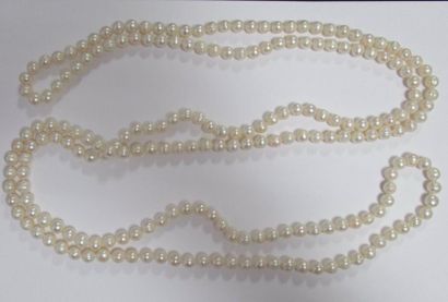 null Sautoir de perles de culture 8,5 mm nouées 200 cm 163 perles 