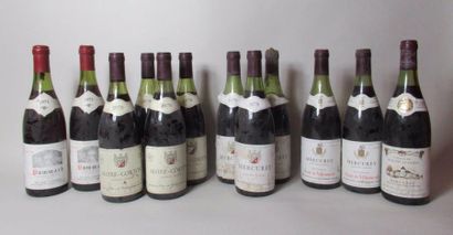 null BOURGOGNE : 2 blles POMMARD Jean DUSSERRE 1973 + 1 blle MERCUREY Château Philippe...