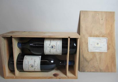 2 magnums de CHATEAU LE MANSE DU VINAYROL Sainte-Foy Bordeaux 1998 (en caisse bois...