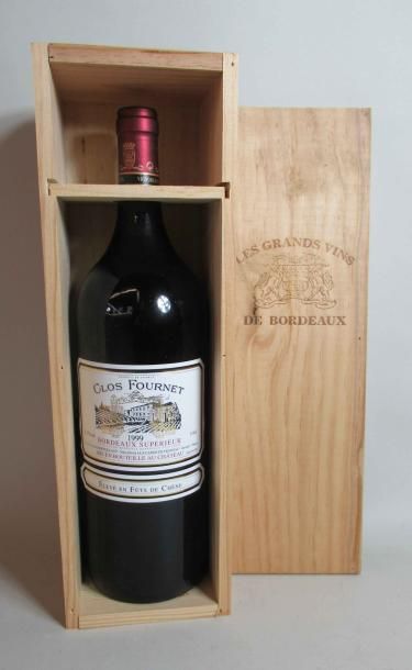 1 magnum de CLOS FOURNET Bordeaux Supérieur 1999 (caisse bois d'origine) null