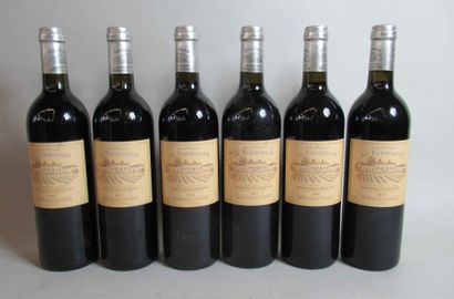 6 bouteilles de Château LA COUSPAUDE Saint Emilion Grand Cru 2003 null