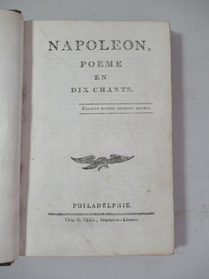 null Napoléon : Poème en dix chants - Philadelphie édité chez G. TELL 1 volume 