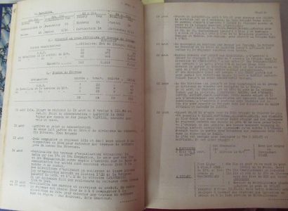 null Un volume relié "Journal des marches et opérations du 273e régiment d'infanterie"...