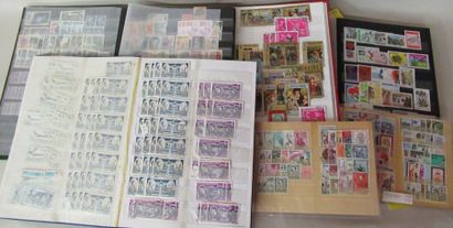 null Lot de timbres anciens et modernes - France, étranger, Congo belge, Belgique,...