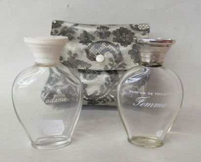 null AIR FRANCE - Marcel ROCHAS - Deux flacons de parfum de toilette et eau de toilette...