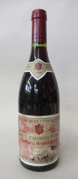 null 1 bouteille de NUITS SAINT GEORGES Clos de la Maréchale Faiveley 1989 (étiquette...