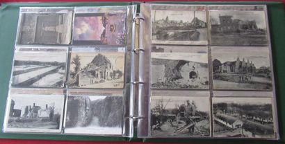 null Album de cartes postales environ 215 Guerre 14-18 dont Compiègne 