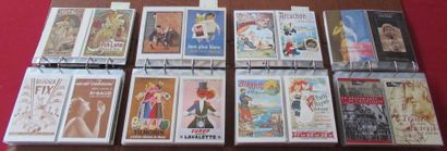 null Albums de cartes postales environ 860 Pubs diverses + Films, ville + Muchat...