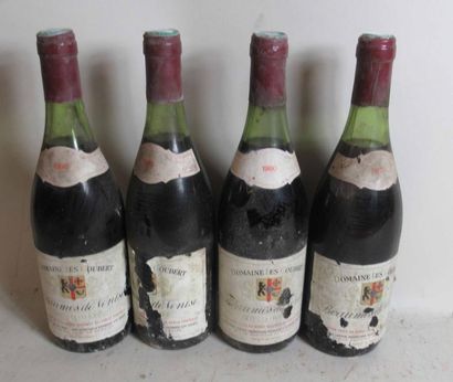 null 4 bouteilles de BEAUME DE VENISE Domaine Les Gouberts Jean-Pierre CARTIER 1980...