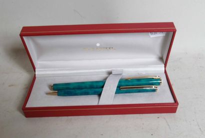 null SHEAFFER - Parure de bureau composée d'un stylo plume et d'un stylo bille en...