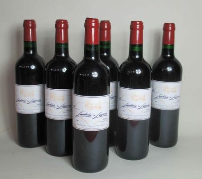 null 6 bouteilles de CHATEAU LANDAIS LAGORCE Moulis 2006 (en carton d'origine) 