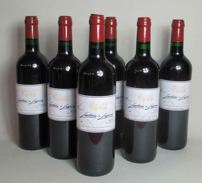 null 6 bouteilles de CHATEAU LANDAIS LAGORCE Moulis 2006 (en carton d'origine) 