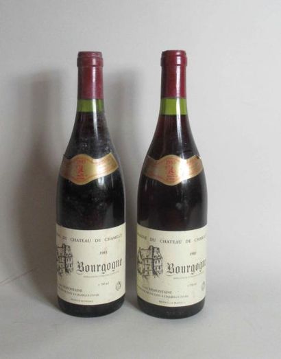 null 2 bouteilles de BOURGOGNE Chateau de Chamilly Domaine Louis Desfontaines 1983...