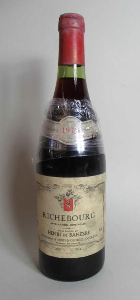 null 1 bouteille de RICHEBOURG Domaine Henri de Bahèzre à Nuits Saint Georges 1977...