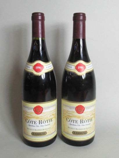 null 2 bouteilles de COTE RÔTIE Domaine Guigal 1996 