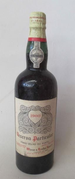 null 1 bouteille de PORTO Reserva Particular Wiese & Krohn Succts 1900 