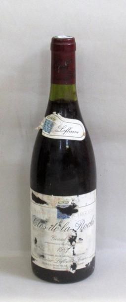 null 1 bouteille de CLOS DE LA ROCHE rouge Grand Cru Domaine Olivier Leflaive Frères...