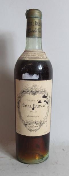 null 1 bouteille de ROYAL BARSAC Sauternes Royal mis en bouteille par F. WOLTNER...