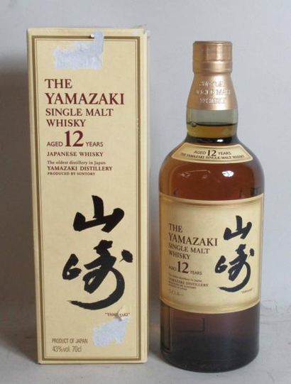 null 1 bouteille de Whisky Japonais THE YAMAZAKI 12 years old Japan (dans son emboitage...