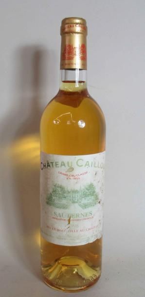 null 1 bouteille de CHATEAU CAILLOU Sauternes Grand Cru Classé 1998 (étiquette légèrement...
