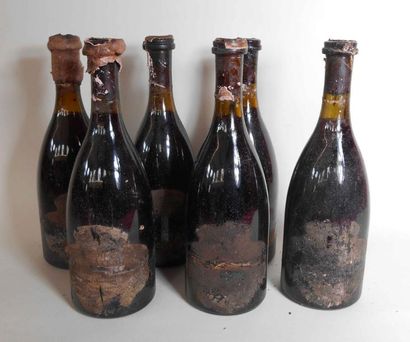 null 6 bouteilles de CHATEAU DE POMMARD Domaine Jean-Louis Laplanche 1977 (étiquettes...