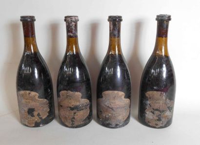 null 4 bouteilles de CHATEAU de POMMARD Domaine Louis Laplanche 1975 (étiquettes...