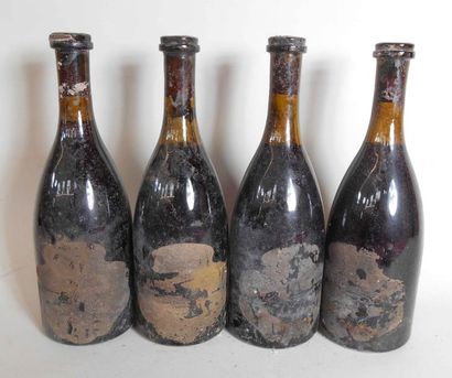 null 4 bouteilles de CHATEAU de POMMARD Domaine Louis Laplanche 1975 ou 1977 (étiquettes...