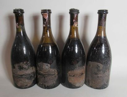null 4 bouteilles de CHATEAU de POMMARD Domaine Louis Laplanche (étiquettes manquantes,...