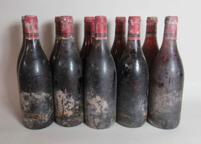 null 10 bouteilles de BEAUJOLAIS (sans étiquettes) 