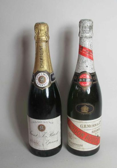 null 1 bouteille de CHAMPAGNE CORDON ROUGE G.H.MUMM & Co Brut 1 bouteille de CHAMPAGNE...