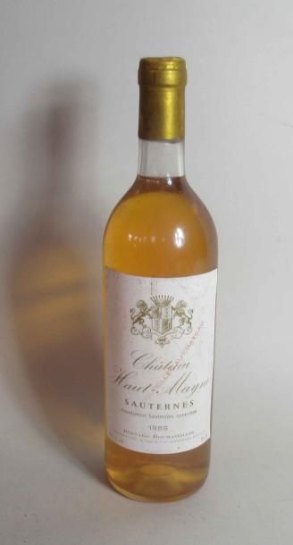 null 1 bouteille de CHATEAU HAUT MAYNE Sauternes Domaine Bernard Roumazeilles 1988...