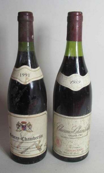 null 1 bouteille de CHARMES CHAMBERTIN Grand Cru Domaine de la Cave de Nolay 1989...
