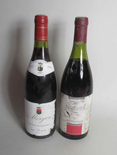 null 1 bouteille de MORGON Château de Raousset 1987 1 bouteille de MORGON Domaine...