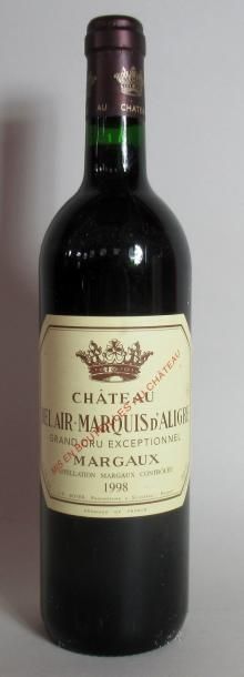 null 1 bouteille de CHATEAU BELAIR - MARQUIS D'ALIGRE Margaux Grand Cru Exceptionnel...