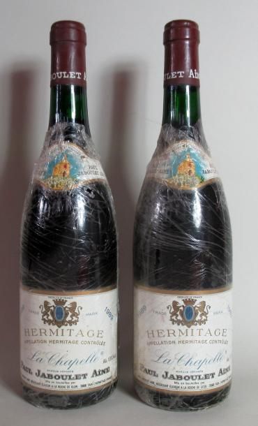 null 2 bouteilles de HERMITAGE Lachapelle Domaine Jaboulet 1989 
