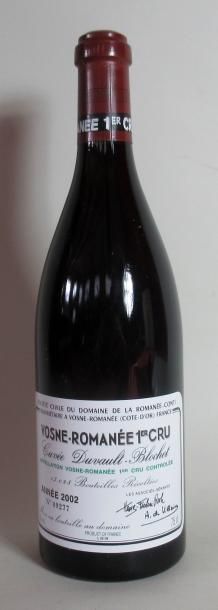 null 1 bouteille de VOSNE ROMANEE Cuvée Duvault-Blochet D.R.C. 2002 