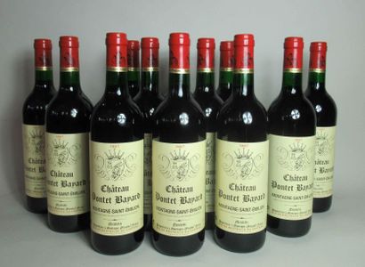 null 12 bouteilles de PONTET BAYARD Montagne Saint Emilion 1997 (en carton d'origine)...