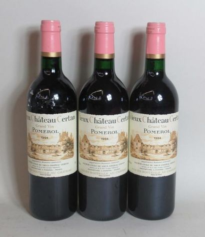 null 3 bouteilles de VIEUX CHATEAU CERTAN Pomerol Héritiers de Monsieur et Madame...